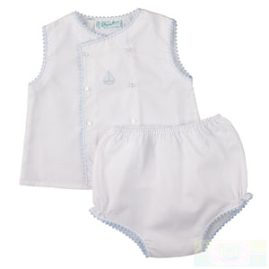 Feltman Brothers Boys Sailboat Diaper Set