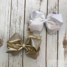 Load image into Gallery viewer, Wee Ones Glitter Hairbow Clip