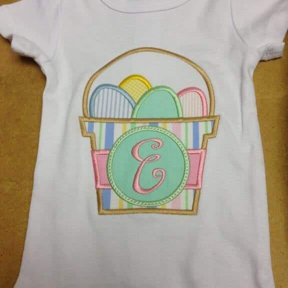 Easter Bucket Short Sleeve Onesie