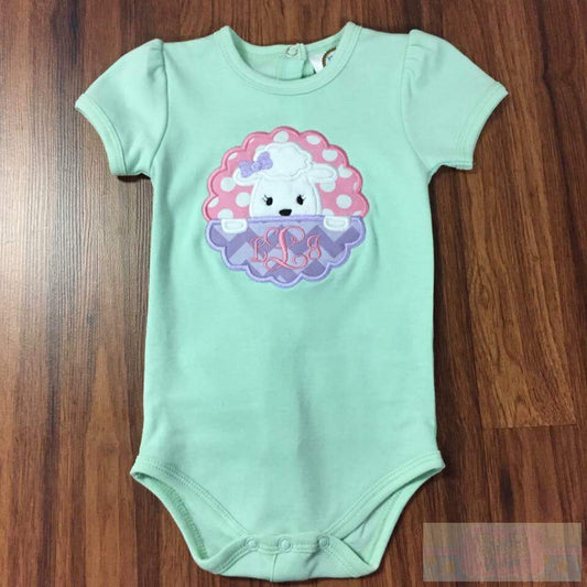 Easter Lamb Short Sleeve Onesie