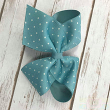 Load image into Gallery viewer, Wee Ones King Polka Dot Hairbow Clip