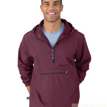 Load image into Gallery viewer, Adult Maroon Charles River Pack-N-Go Pullover