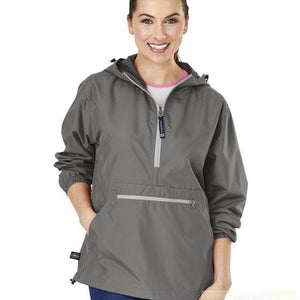 Adult Gray Charles River Pack-N-Go Pullover