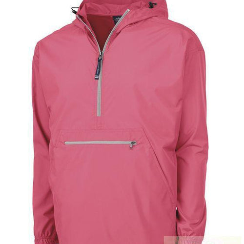 Adult Coral Charles River Pack-N-Go Pullover