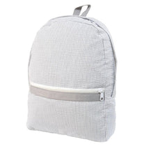 Load image into Gallery viewer, Oh Mint! Large Seersucker Backpack