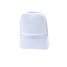 Load image into Gallery viewer, Oh Mint! Small Seersucker Backpack