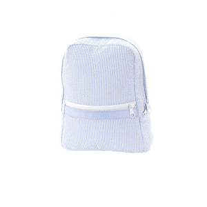 Oh Mint! Small Seersucker Backpack