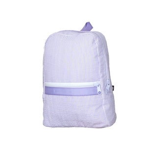 Oh Mint! Small Seersucker Backpack