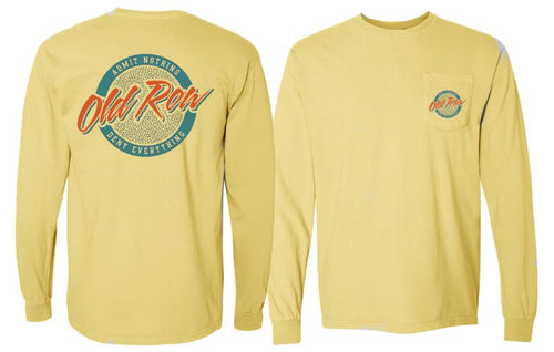 Old Row Circle Logo Yellow T-Shirt Long Sleeve
