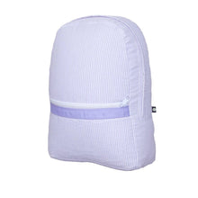 Load image into Gallery viewer, Oh Mint! Large Seersucker Backpack