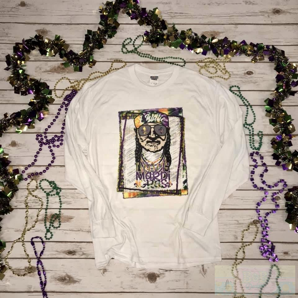 Willie Love Mardi Gras Tee (Willie Nelson)