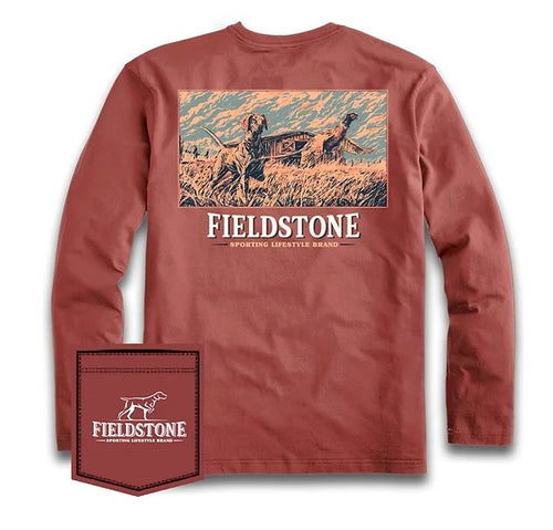 Fieldstone Flush - Crimson Longsleeve 2T-A3X