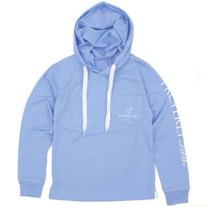 Properly Tied- Gulf Hoodie Light Blue