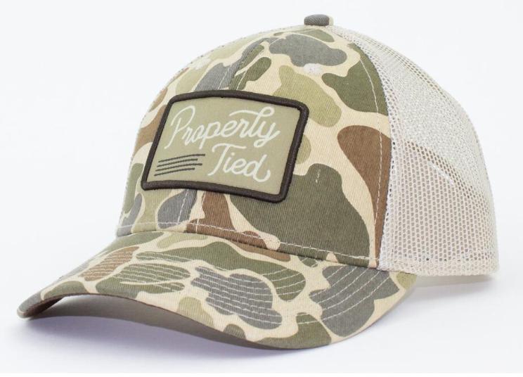 Properly Tied Trucker Hat- Vintage Camo