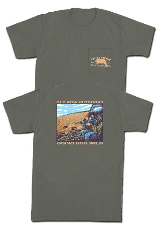 Old Row Outdoors Hog Wild Pocket Tee