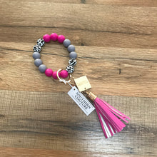 Load image into Gallery viewer, Beaded Key Wristlet