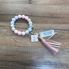 Load image into Gallery viewer, Beaded Key Wristlet
