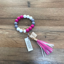 Load image into Gallery viewer, Beaded Key Wristlet