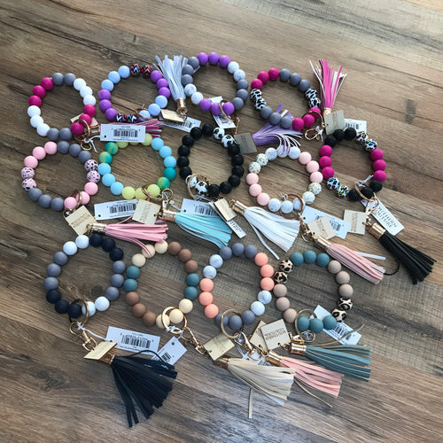 Beaded Key Wristlet