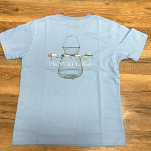 Properly Tied Short Sleeve - Vintage Lures Light Blue