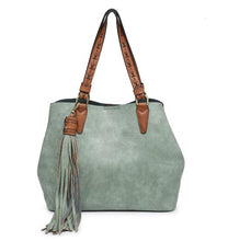 Load image into Gallery viewer, Aliza Large Tassel 2 in 1 Satchel