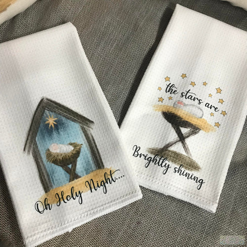 Christmas Nativity Kitchen Hand Towel