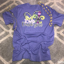 Load image into Gallery viewer, Live Love Mardi Gras Short Sleeve Tee