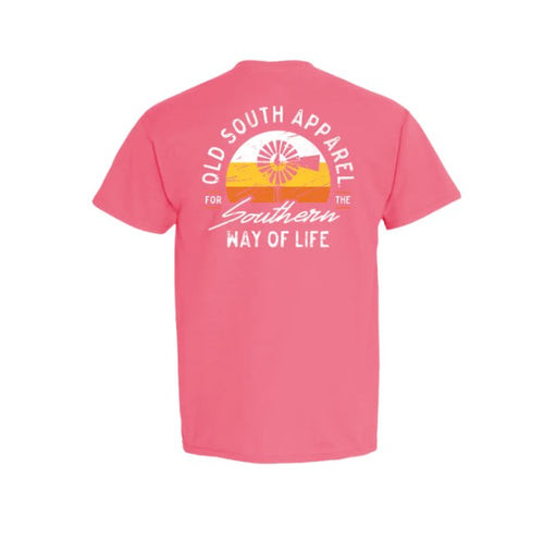 Old South Brand Logo Sunrise Short Sleeve