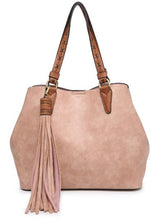 Load image into Gallery viewer, Aliza Large Tassel 2 in 1 Satchel