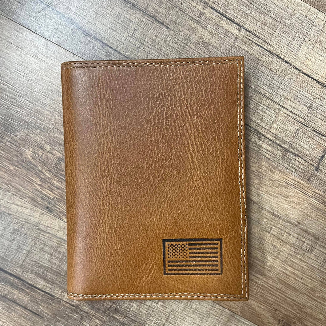 ZEP-PRO Tan Embossed Passport Holder