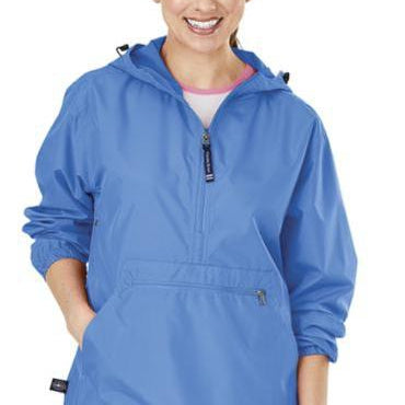 Adult Columbia Blue Charles River Pack-N-Go Pullover