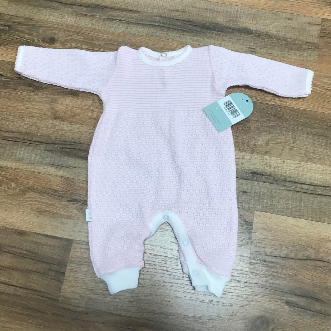 Paty Romper Long Sleeve Knit Pink