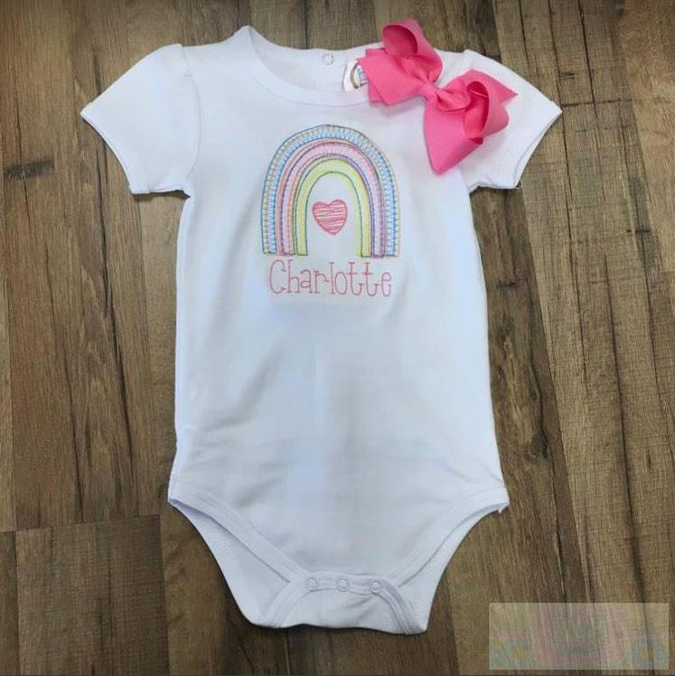 Rainbow Sketch Short Sleeve Onesie
