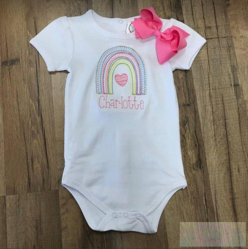 Rainbow Sketch Short Sleeve Onesie