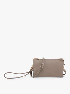 The Riley- Monogrammable 3 Compartment Wristlet/Crossbody