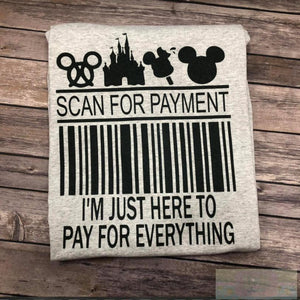 Scan For Payment Short Sleeve T-Shirt