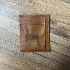ZEP-PRO Tan Embossed Slim Front Pocket Wallet