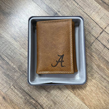 Load image into Gallery viewer, ZEP-PRO Tan Embossed Trifold Wallet
