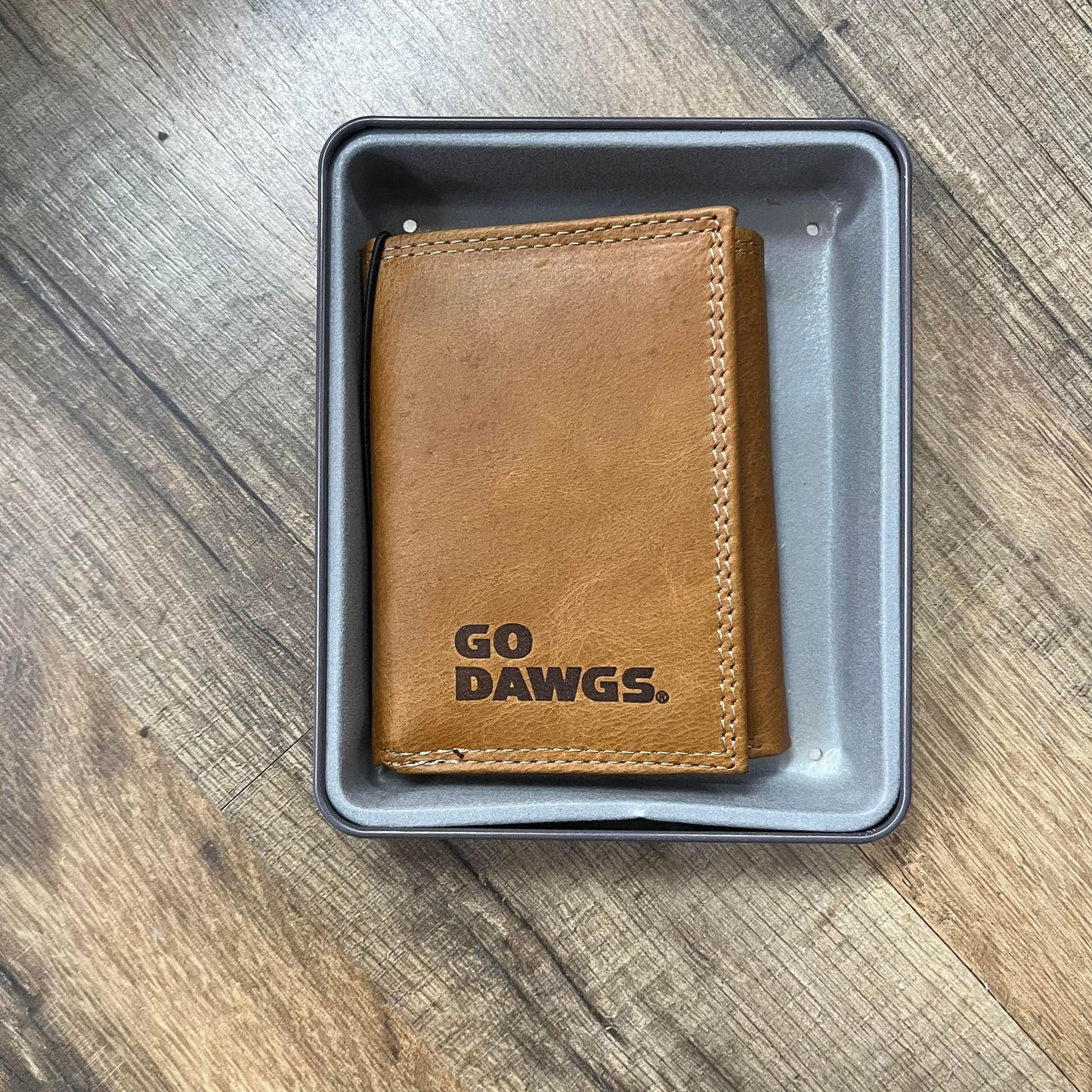 ZEP-PRO Tan Embossed Trifold Wallet