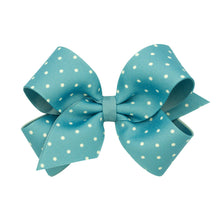 Load image into Gallery viewer, Wee Ones King Polka Dot Hairbow Clip