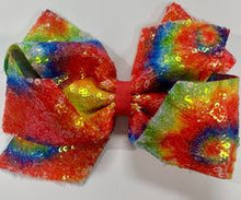 Load image into Gallery viewer, Wee Ones Glitter Hairbow Clip