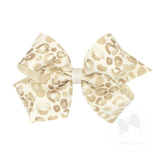 Load image into Gallery viewer, Wee Ones Leopard Hairbow Clip