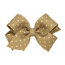 Load image into Gallery viewer, Wee Ones King Polka Dot Hairbow Clip