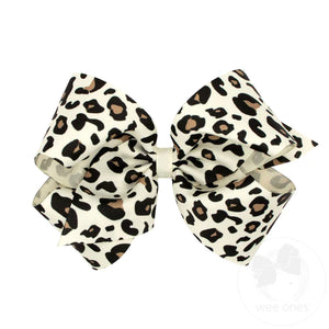 Wee Ones Leopard Hairbow Clip