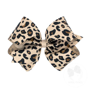 Wee Ones Leopard Hairbow Clip