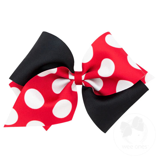 Wee Ones Printed Ribbon Hairbow Clip