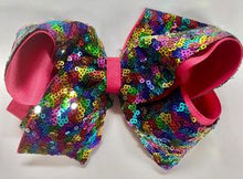 Load image into Gallery viewer, Wee Ones Glitter Hairbow Clip