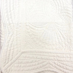 Quilted Heirloom Crib Blanket