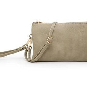 The Riley- Monogrammable 3 Compartment Wristlet/Crossbody