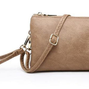 The Riley- Monogrammable 3 Compartment Wristlet/Crossbody